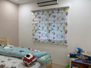 窗簾推薦｜窗簾安裝｜卡通韓國調光簾｜上允窗簾