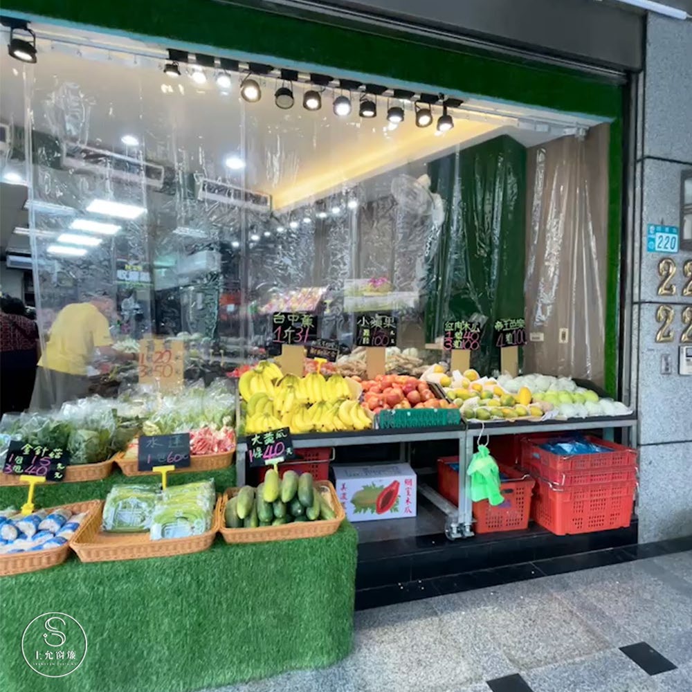 隔熱窗簾｜圓通路水果攤｜給顧客一個涼夏購物體驗-4
