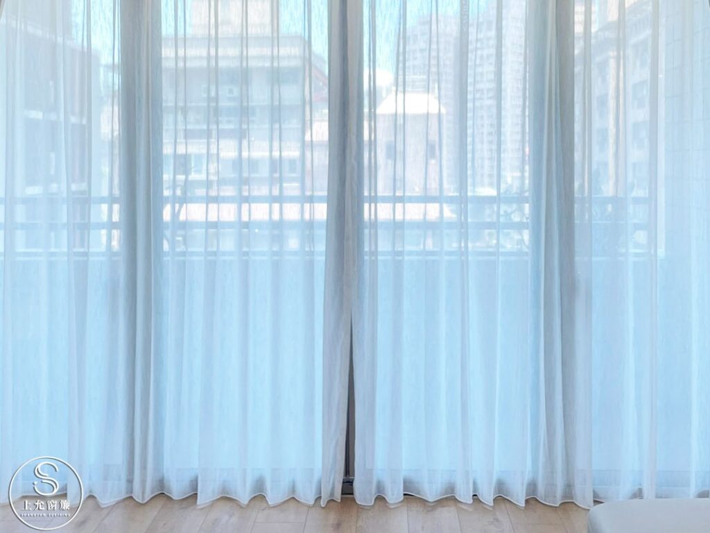 三明治布簾加上紗簾｜打造美學與功能並用的完美光影空間｜上允窗簾-3