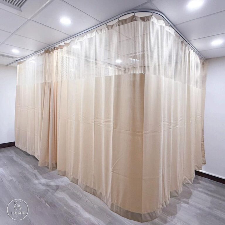 遮光布簾輕鬆解決美體工作室（美容/病房）隔間問題！｜上允窗簾-1