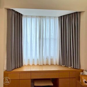 主臥不要只裝一層！遮光布簾及紗簾雙層設計更好用 -1