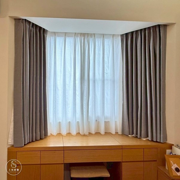 主臥不要只裝一層！遮光布簾及紗簾雙層設計更好用 -1