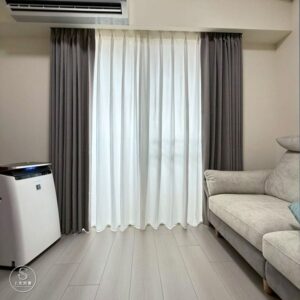 客廳布置新手也不怕：遮光布簾及不透影紗簾搭配一次看懂