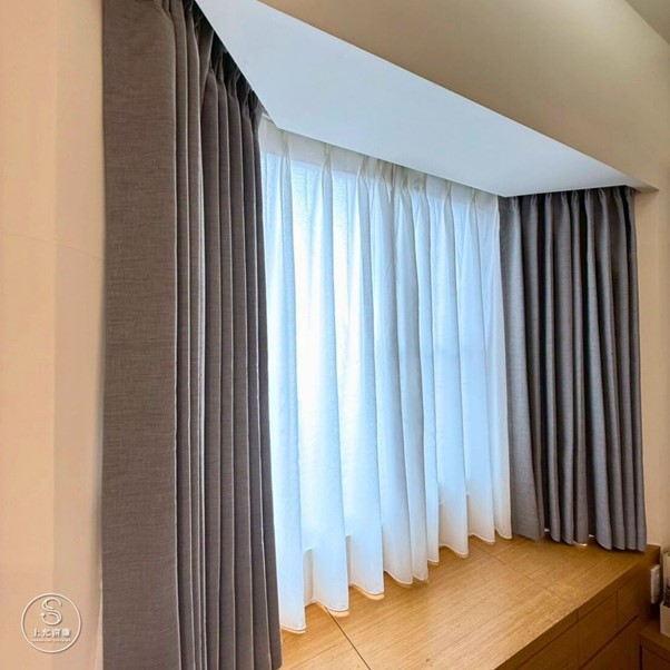 主臥不要只裝一層!遮光布簾及紗簾雙層設計更好用 -2