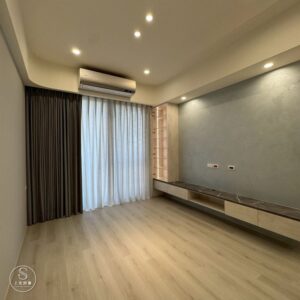 客廳落地窗窗簾怎麼選？布簾＋紗簾雙層搭配完美組合-1