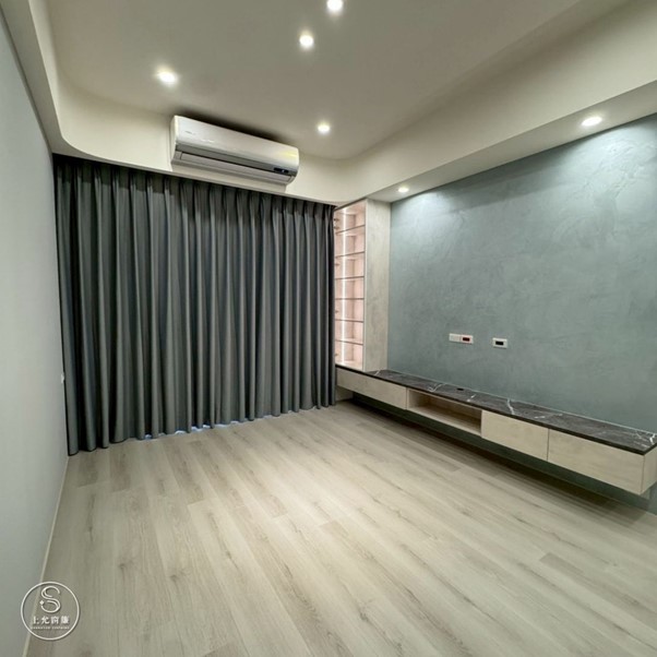 客廳落地窗窗簾怎麼選？布簾＋紗簾雙層搭配完美組合-2